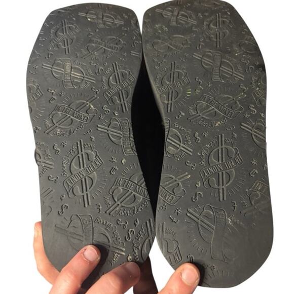 Vintage John Fluevog Creepers Platform Shoes Tie Oxfords Green Brown Size 43 - Picture 7 of 11